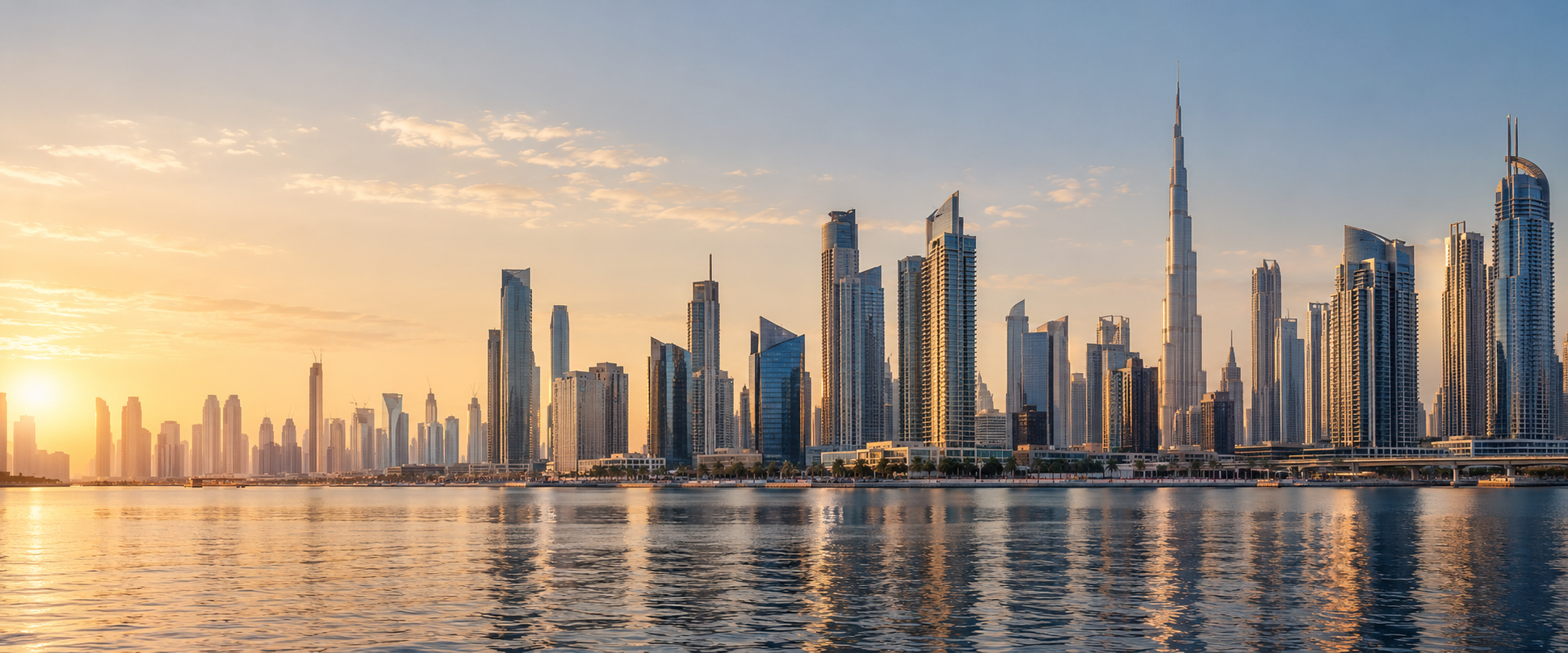 Dubai waterfront skyline